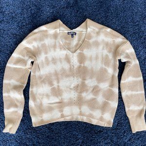 Tie dye looking cropped sweater